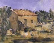 Paul Cezanne Abandoned House near Aix-en-Provence painting